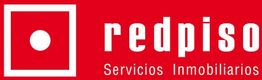Logo de Redpiso: texto blanco en fondo rojo con un círculo y un cuadrado a la izquierda.