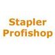Textbild mit der Aufschrift "Stapler Profishop" in orange auf weißem Hintergrund.