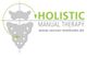 Logo: Holistic Manual Therapy, www.renner-methode.de, mit abstraktem Wirbelsymbol.