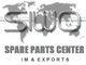 Schriftzug „SIWO Spare Parts Center IM & Exports“ vor Weltkarte in Grau.