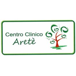Logo con scritta "Centro Clinico Aretè" e albero stilizzato verde e rosso a destra.