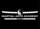 Logo der Martial Arts Academy Velbert, schwarz-weiß mit Yin-Yang-Symbol.