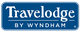 Travelodge by Wyndham logo in blue and white.