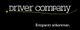 Schwarzer Hintergrund mit weißem Text: "driver company. Entspannt ankommen."