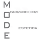 Logo: "Mode" verticale, "Parrucchieri" e "Estetica" orizzontali.