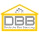 Logo der Deutschen Bau Beratung: Gelbes Haus mit "DBB" und Stadtsilhouette.