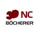 3D NC Böcherer Logo mit roter und schwarzer Schrift auf weißem Hintergrund.