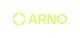 Grünes Logo mit stilisiertem Kreis und Schriftzug "ARNO" in hellgrüner Farbe auf weißem Hintergrund.