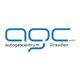 Logo mit blauer Schrift: "agc autogascentrum Dresden gmbh" auf weißem Hintergrund.