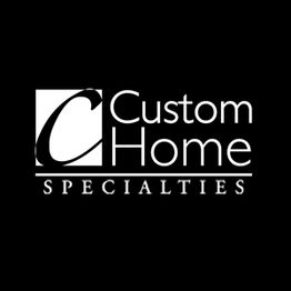 Logo: Custom Home Specialties with a stylized "C" on a black background.