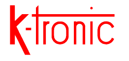 Text: "K-tronic" in roter Schrift auf weißem Hintergrund.