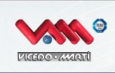 Logotipo de Vicedo Martí con diseño rojo y azul y sello de certificación TÜV SÜD al lado.