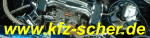 Motorenansicht mit Webseite www.kfz-scher.de in gelber Schrift.