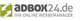 Logo von adbox24.de mit Slogan "Ihr Online Werbemanager".