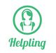 Logo verde di Helpling con figura stilizzata di persona con grembiule e testo "Helpling".