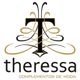 Logo de Theressa con letra "T" estilizada y texto "Complementos de moda".