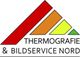 Logo: Mehrfarbige Dreiecke und der Text "THERMOGRAFIE & BILDSERVICE NORD".