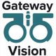 Stylized eyeglasses logo with "Gateway Vision" text above and below.