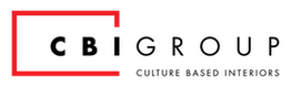 Red and black "CBI Group" logo with the tagline "Culture Based Interiors".