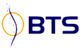 Logo mit den Buchstaben "BTS" in Blau neben einem stilisierten gelben Kreis mit blauer Linie.