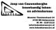 Joep van Cauwenberghe bouwkundig teken- en adviesbureau contactinformatie en logo.