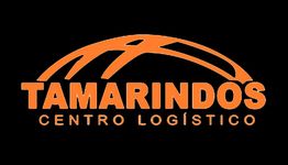 Logo de Tamarindos Centro Logístico en letras naranjas sobre fondo negro.