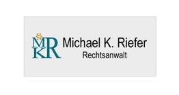 Logo mit Initialen MRK und Text "Michael K. Riefer, Rechtsanwalt".