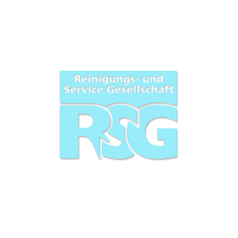 Logo der RSG in Blau mit Schriftzug "Reinigungs- und Service Gesellschaft".