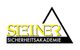 Logo mit gelbem Text "STEINER" und schwarzem Dreieck, darunter "SICHERHEITSAKADEMIE".