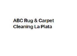 Text reading "ABC Rug & Carpet Cleaning La Plata" on a white background.