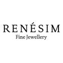 Logo mit Text "RENÉSIM Fine Jewellery" auf weißem Hintergrund.