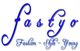 Blaues Logo mit dem Wort "fastyo" und den Worten "Fashion - Style - Young" darunter.