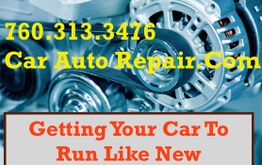 Close-up of a car engine with the text "Getting Your Car To Run Like New."