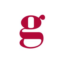 Lettera "g" stilizzata in rosso su sfondo bianco.