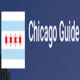 Chicago Guide logo with Chicago flag featuring four red stars and light blue stripes.