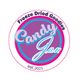 Logo of "Candy Jan," freeze-dried goodies, established 2021, purple and pink colors.