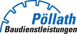Logo von Pöllath Baudienstleistungen mit Sägeblatt-Design.