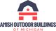Logo: Amish Outdoor Buildings of Michigan, featuring a red star and barn-like shape.