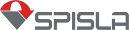 Logo von "SPISLA" mit grauem Text und rotem Element.