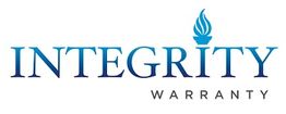Logo with the words "Integrity Warranty" and a blue torch icon above the text.