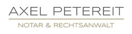 Textlogo: Axel Petereit, Notar und Rechtsanwalt.