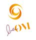 Rotes und orangefarbenes Logo mit stilisiertem Schriftzug „beON“ darunter.