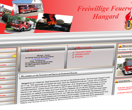 Eine Webseite von unserem Kunde Feuerwehr Hangard
