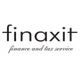 Logo di Finaxit con scritta "finance and tax service" in caratteri eleganti su sfondo bianco.