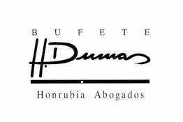 Logotipo de Bufete Honrubia Abogados con firma en negrita y letras claras.