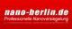 Auf rotem Hintergrund steht "nano-berlin.de" und "Professionelle Nanoversiegelung" in Weiß.