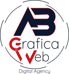 Logo con le lettere "AG" e testo "Grafica e Web Digital Agency" in un cerchio.