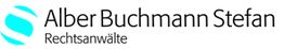 Logo von „Alber Buchmann Stefan Rechtsanwälte“ mit türkisfarbenem Kreis-Symbol.