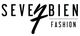 Logo van "Seven Bien Fashion" in zwarte letters op een witte achtergrond.