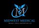 Logo of Midwest Medical Weight Loss & Aesthetics LLC with a winged rod and snake symbol.